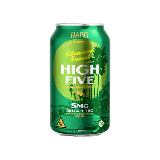 Habit High Five Citravana Sunset 5MG Delta 9 THC Soda