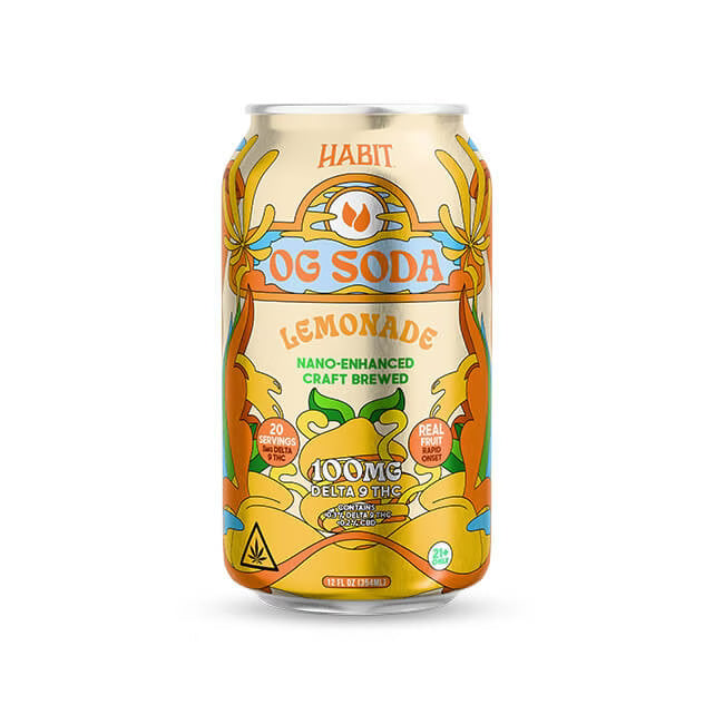 Habit Delta 9 THC OG Soda – 100MG – Lemonade