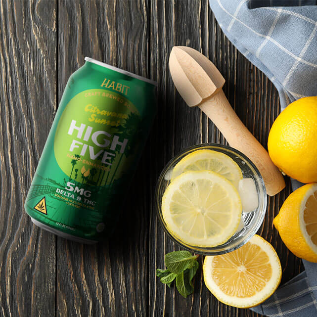 Habit High Five Citravana Sunset 5MG Delta 9 THC Soda (2)
