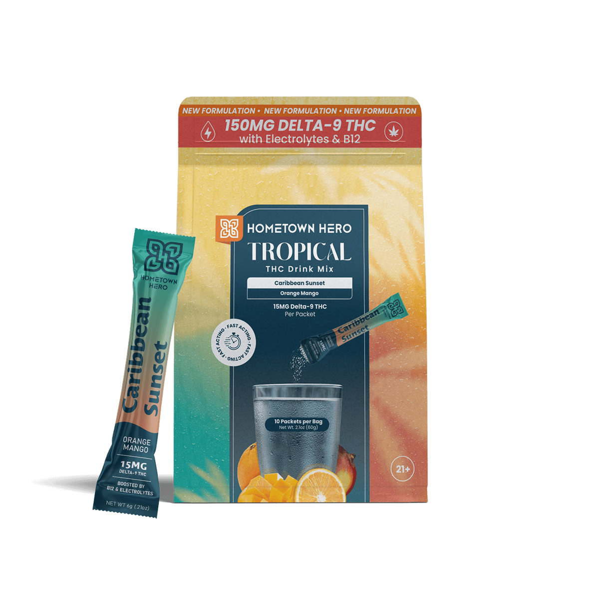 Hometown Hero Caribbean Sunset - Tropical Drink Mix