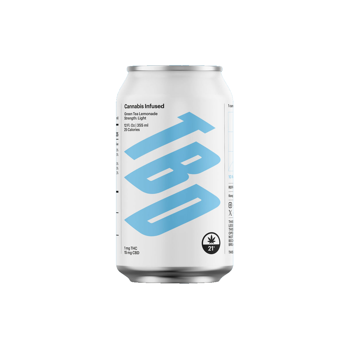 THC Infused Green Tea Lemonade Light 1:15 (12-pack)