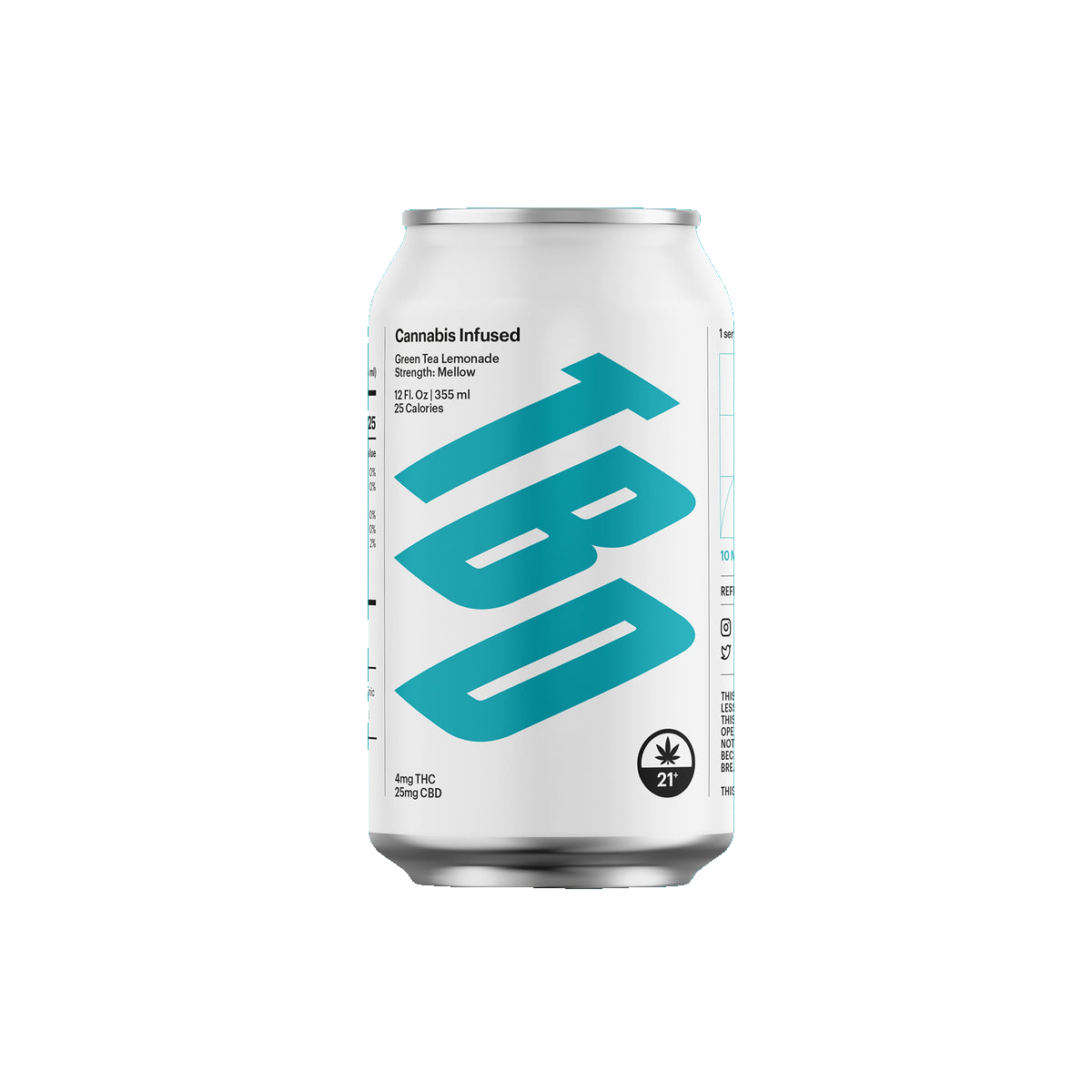 THC Infused Green Tea Lemonade Mellow 4:25 (12-pack)