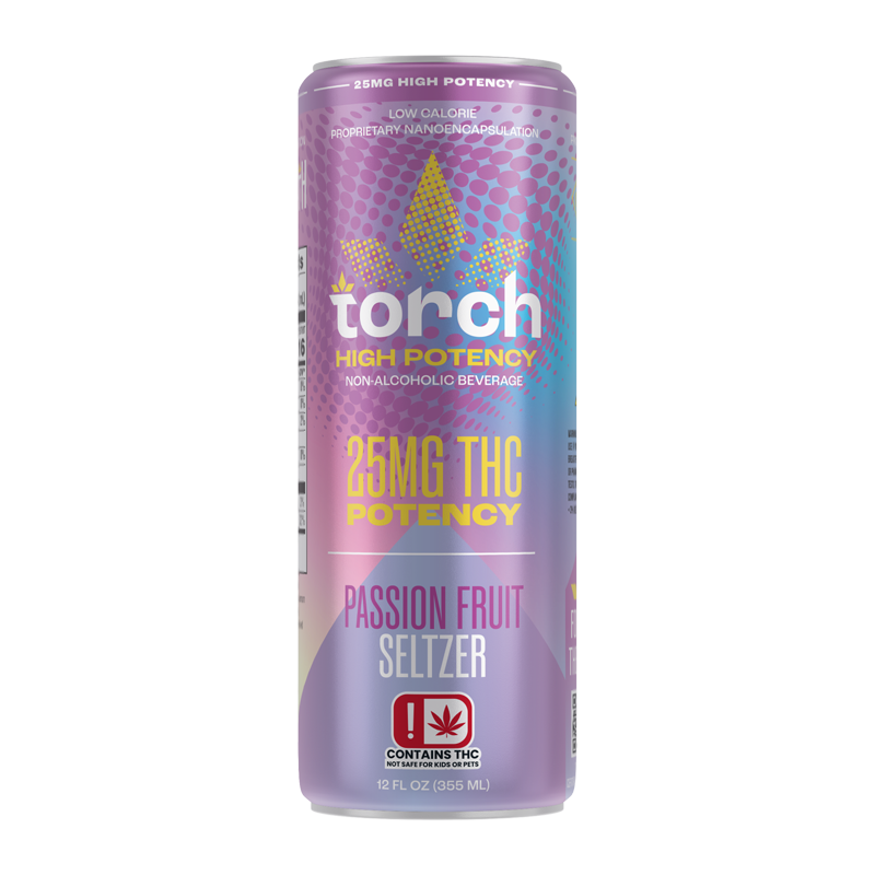 Torch Passion Fruit High Potency 25mg THC Seltzer (2)