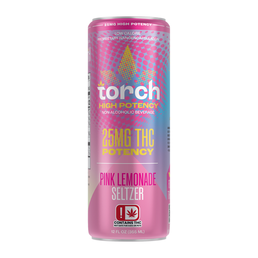 Torch Pink Lemonade High Potency 25mg THC Seltzer (2)