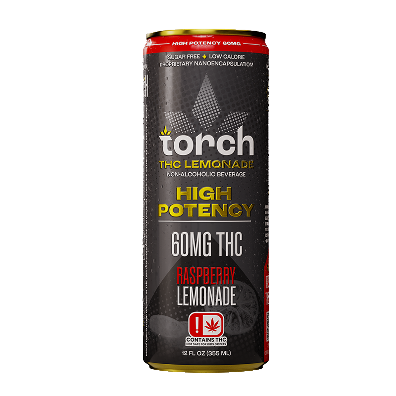 Torch Raspberry Lemonade High Potency 60mg THC Seltzer