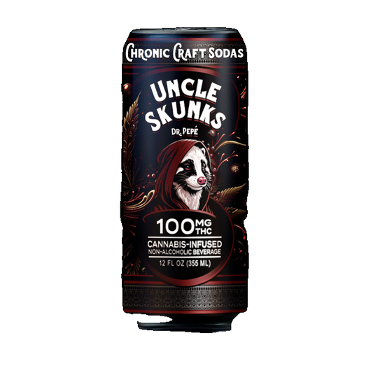Uncle Skunks Dr Pepe 100mg Chronic Craft Soda (12oz)
