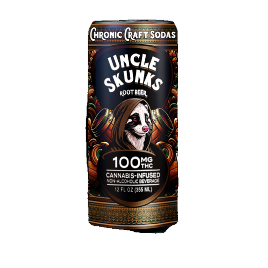 Uncle Skunks Root Beer 100mg Chronic Craft Soda (12oz)